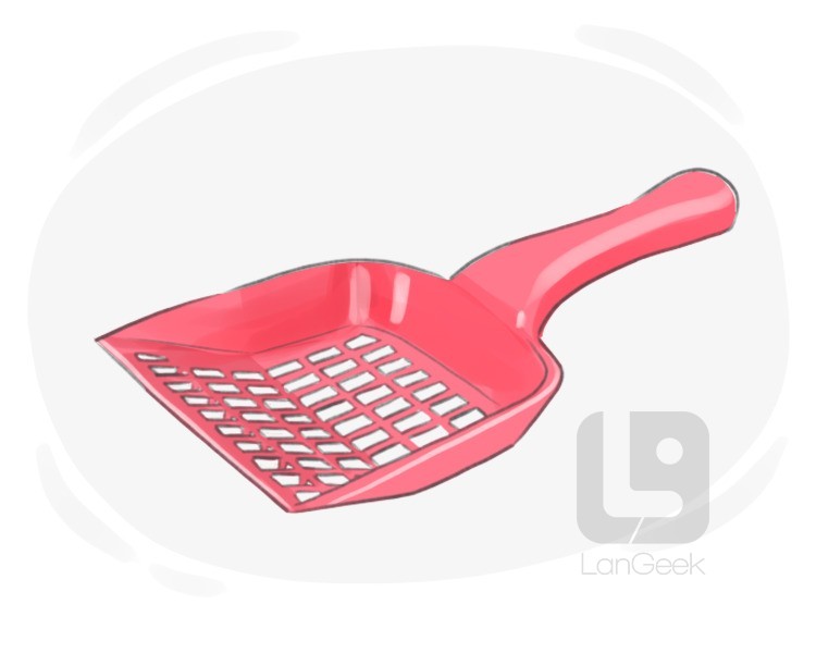 litter scoop definition and meaning