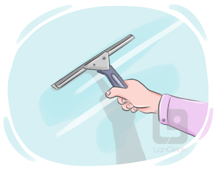 window squeegee definition and meaning