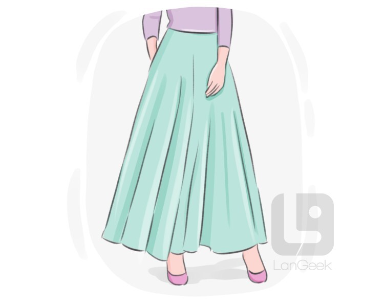 Pleated skirt outlet definition