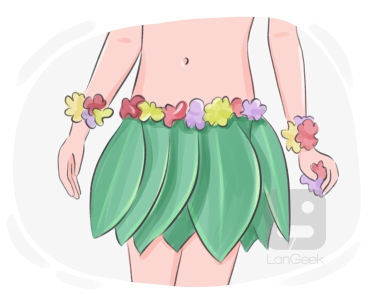 Definition & Meaning of "Grass skirt" LanGeek