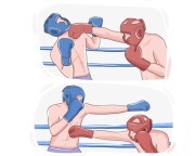 to [go|stand|be] toe-to-toe