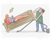 to [lift|raise] a finger