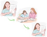 to [learn] {one's} lesson