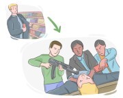 to [reckon] without {sb/sth}