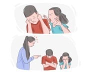 to [tar] {sb/sth} with the same brush