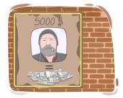 a price on {one's} [head]