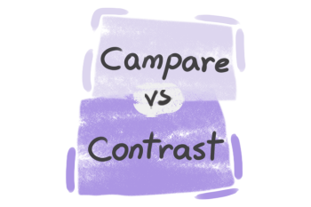 What is the difference between 'compare' and 'contrast'?