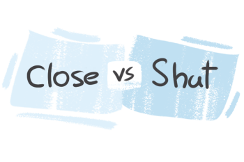 What is the difference between 'close' and 'shut'?