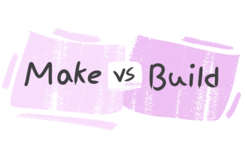 What is the difference between 'make' and 'build'?
