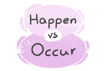 What is the difference between 'happen' and 'occur'?
