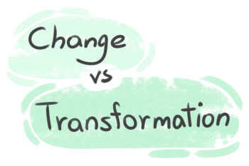 What is the difference between 'change' and 'transformation'?