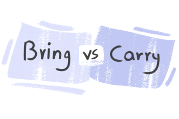 What is the difference between 'bring' and 'carry'?