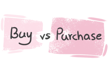 What is the difference between 'but' and 'purchase'?