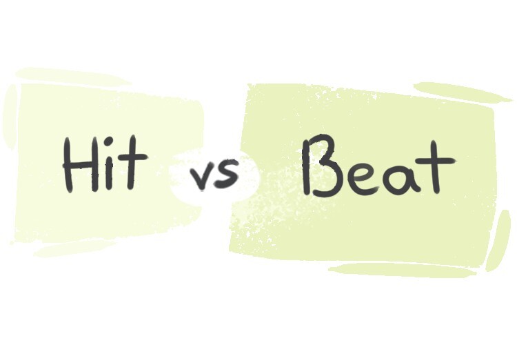 What is the difference between 'hit' and 'beat'? LanGeek