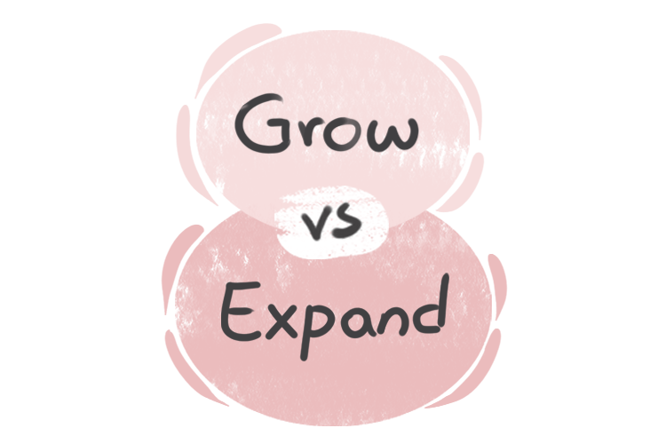 What is the difference between 'grow' and 'expand'?