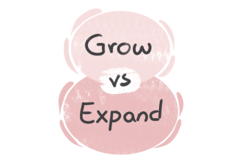 What is the difference between 'grow' and 'expand'?