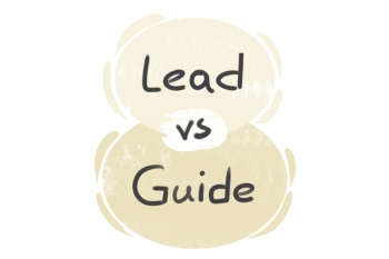 What is the difference between 'lead' and 'guide'?