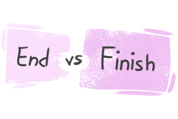 What is the difference between 'end' and 'finish'?