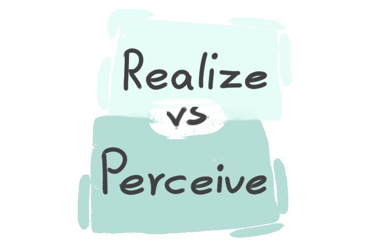 What is the difference between 'realize' and 'perceive'? | LanGeek