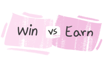 What is the difference between 'win' and 'earn'?