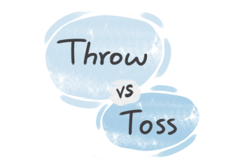 What is the difference between 'throw' and 'toss'?