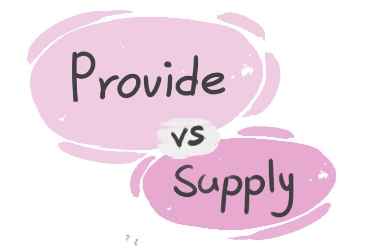 What is the difference between 'provide' and 'supply'? LanGeek