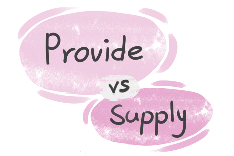 What is the difference between 'provide' and 'supply'?