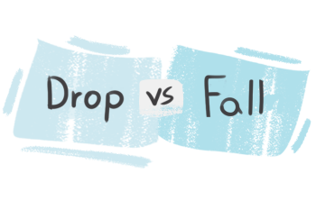 What is the difference between 'drop' and 'fall'?