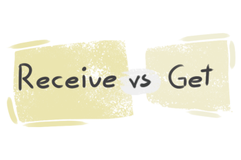 What is the difference between 'receive' and 'get'?