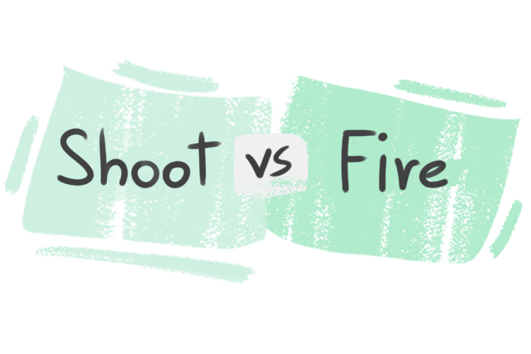 What is the difference between 'shoot' and 'fire'?