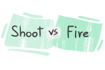 What is the difference between 'shoot' and 'fire'?