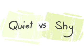"Quiet" vs. "Shy" in English