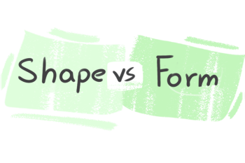 "Shape" vs. "Form" in English