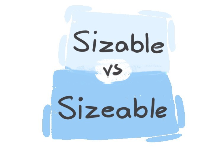 quot Sizable quot vs quot Sizeable quot in English LanGeek
