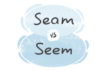 "Seam" vs. "Seem" in English
