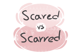 "Scared" vs. "Scarred" in English