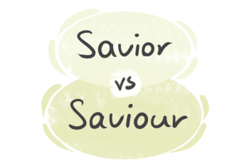 "Savior" vs. "Saviour" in English