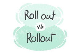 "Roll out" vs. "Rollout" in English