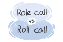 "Role call" vs. "Roll call" in English