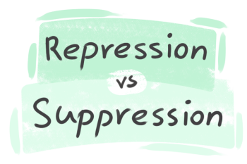 "Repression" vs. "Suppression" in English