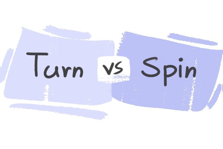 What is the difference between 'turn' and 'spin'? LanGeek
