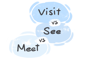 What is the difference between 'visit' and 'see' and 'meet'?