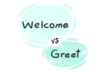 What is the difference between 'welcome' and 'greet'?