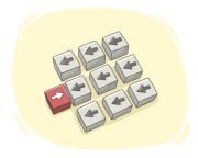 to [swim|go] against the (tide|stream)