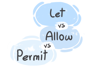 What is the difference between 'let' and 'allow' and 'permit'?