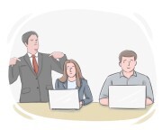 at the helm of {sth}