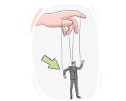 to [dance] to {one's} tune