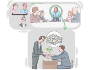 to [ride] on {one's} coattails