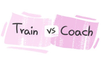 What is the difference between 'train' and 'coach'?