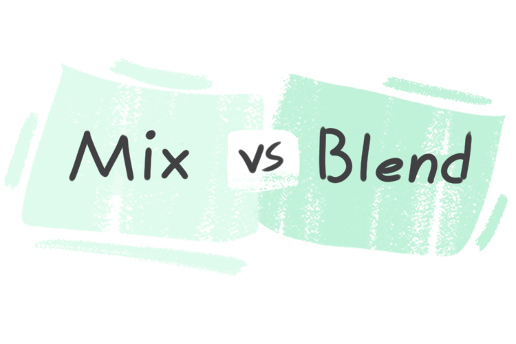 What is the difference between 'mix' and 'blend'?